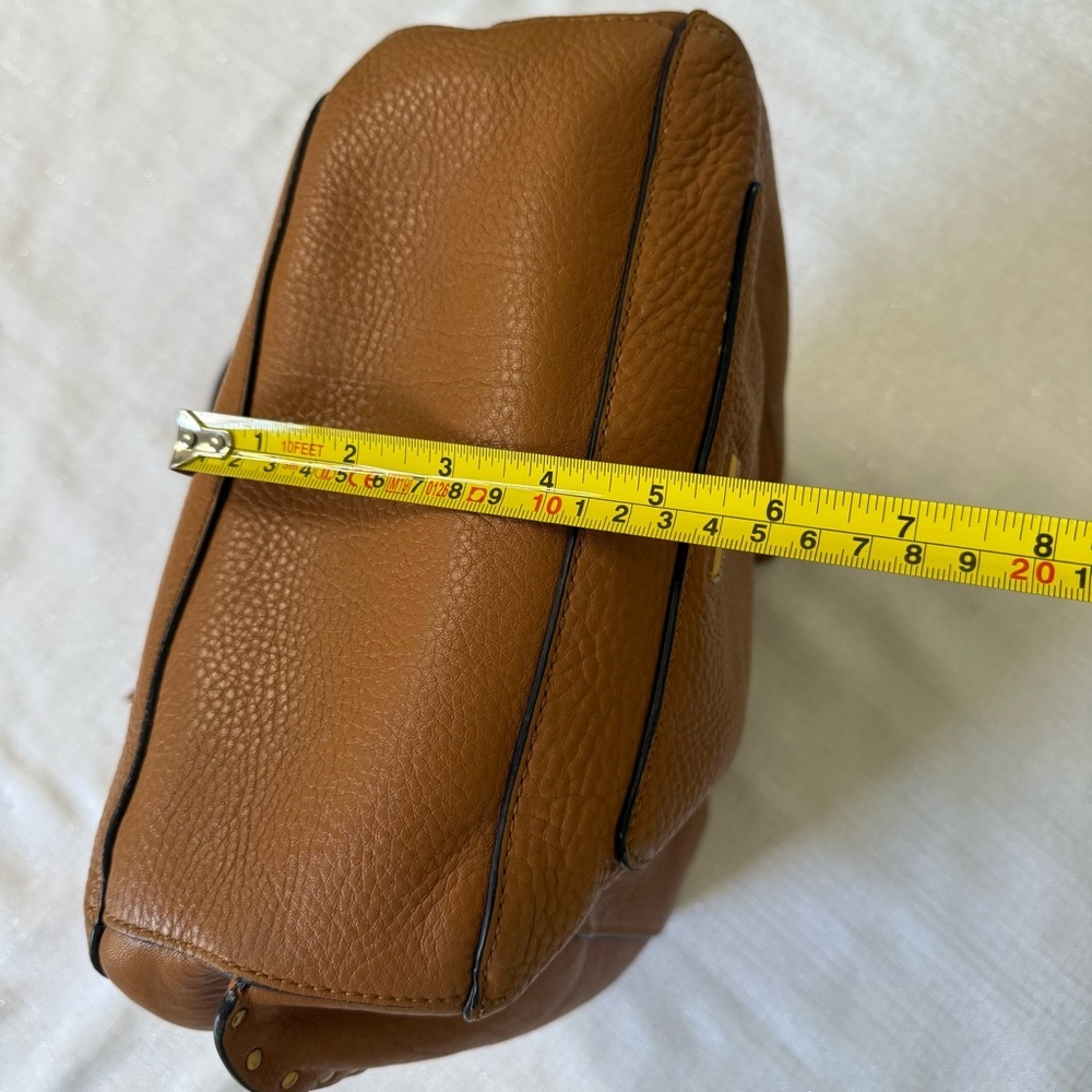 Rebecca Minkoff Darren Leather Hobo Shoulder Crossbody Bag Caramello Brown - Picture 6 of 14